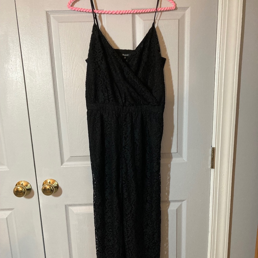 Stunning Black Lace Madewell Jumpsuit